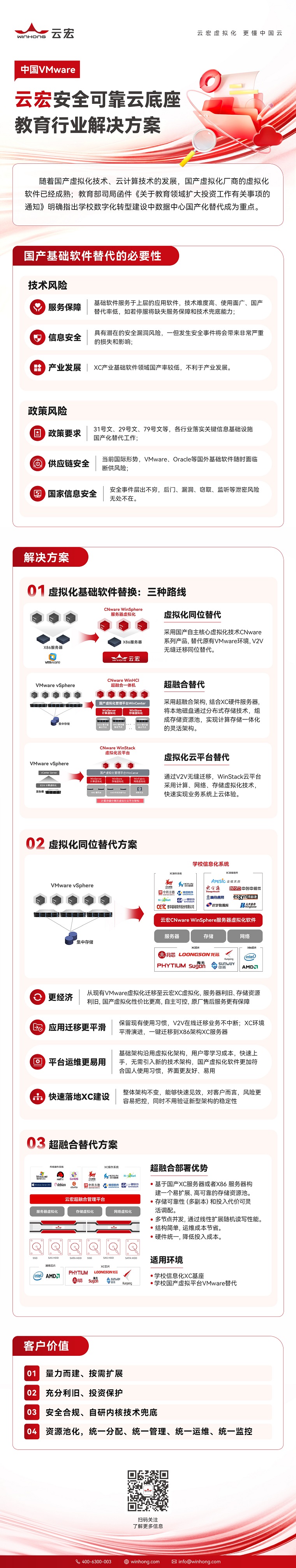 云宏安全可靠云底座教育行业解决方案_云宏虚拟化