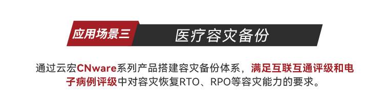 应用场景三 医疗容灾备份