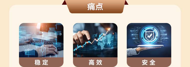 痛点-稳定、高效、安全